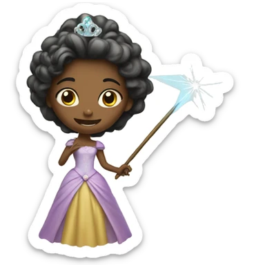 Princess with a magic Wand  sticker