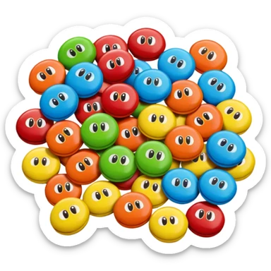 add m&ms sticker