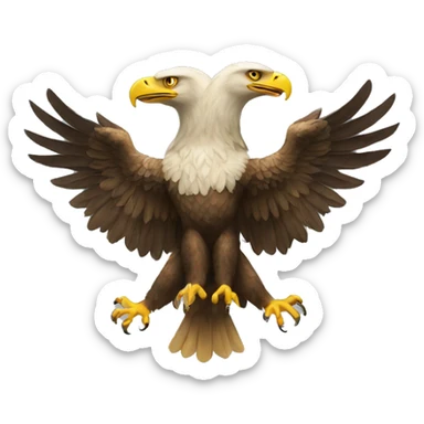 two-headed eagle sticker