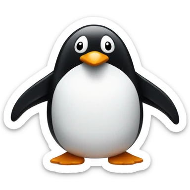 penguin hitting the griddy sticker