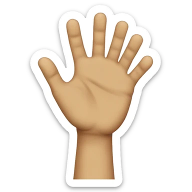 It was this big hands sticker