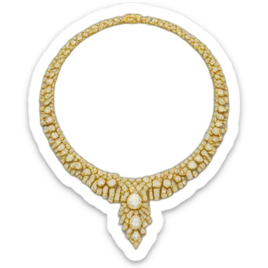 Collier en diamant écrit BMF sticker