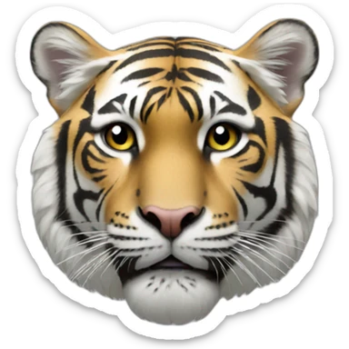 tigre blanc sticker