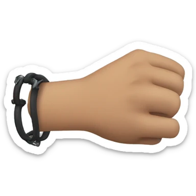Man Hand cuffed sticker