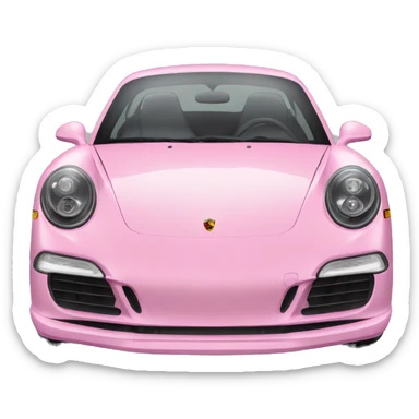 porsche pinck  sticker