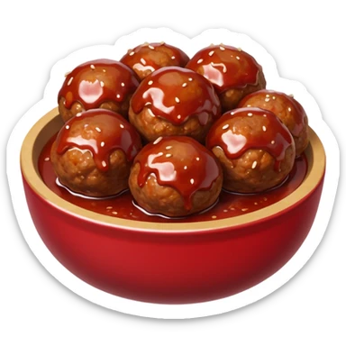 barbecue meatball sticker