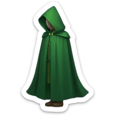 green cloak sticker