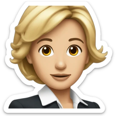 emanuelle macron the french president sticker