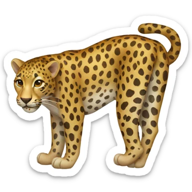 leopard sticker