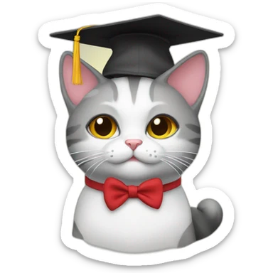 post-grad-cat sticker