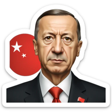 a-portrait-of-recep-tayyip-erdogan-looking-at-turkey-flag sticker