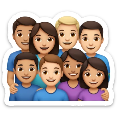 many Latino people sticker