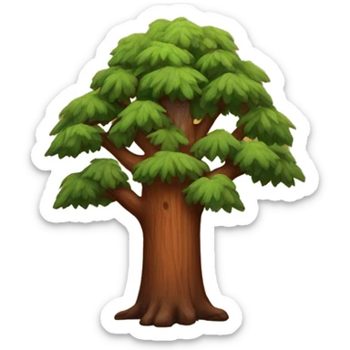 redwood tree  sticker