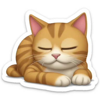 Gato durmiendo  sticker