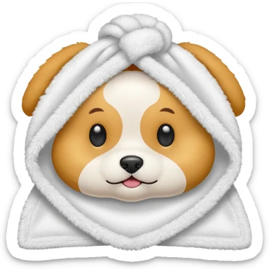 towel for pet sticker