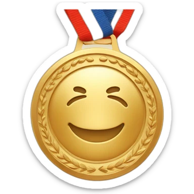 Gold 1st place medal sticker