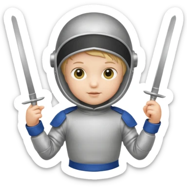 fencer baby sticker