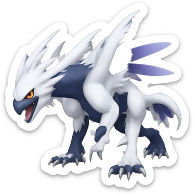 Edgy Cool Nargacuga-Absol-Pokémon Full Body Detailed High Quality sticker