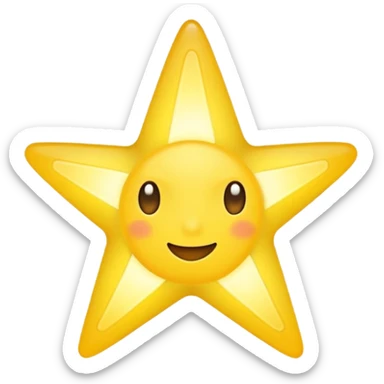 Half of a star sticker