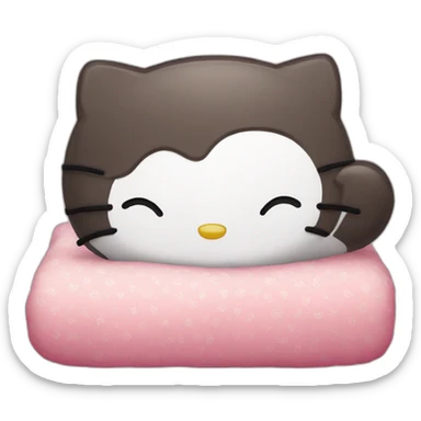 Hello kitty sleeps sticker