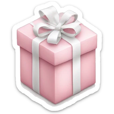 Light pink Christmas gifts under a white Christmas tree  sticker