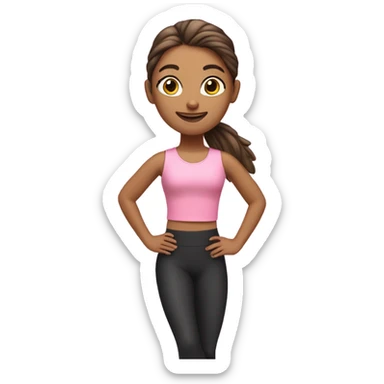 pink pilates princess sticker
