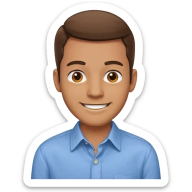 man wiht social skills sticker