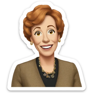 carol burnett sticker