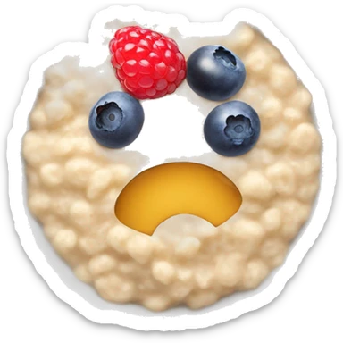oatmeal porridge with berries sticker
