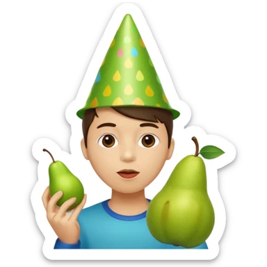 Birne die Party macht ok ohne Alkohol  sticker