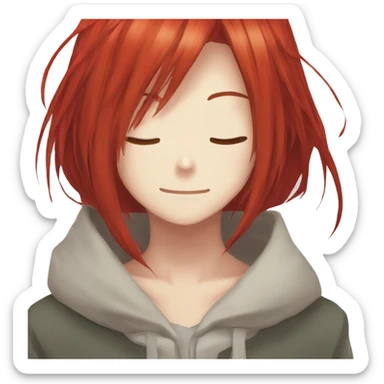 Chise Hatori Mahoutsukai No Yome red hair sticker