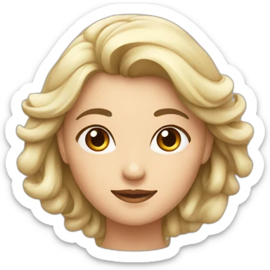 Logo mujer relacionado pasas uvas sticker