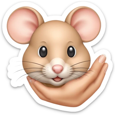 mouse hand clicking sticker