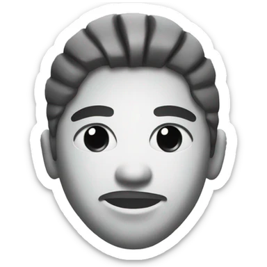 Soccer player silhoutte face sticker