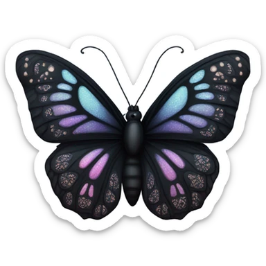 dark butterfly  sticker