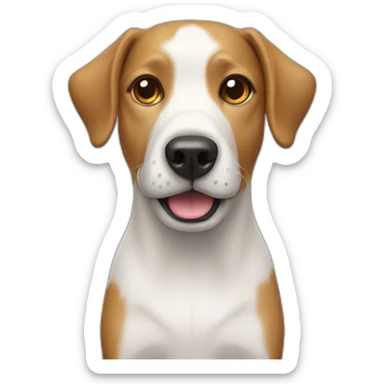 Dog trading in stock market sticker