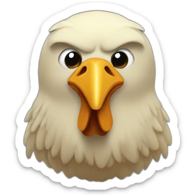 Noir qui mange du poulet sticker