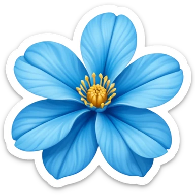 Flor de lirio azul cielo sticker