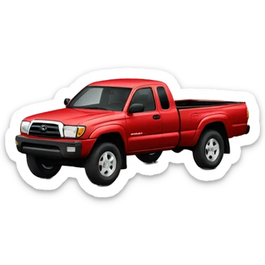 1999 Toyota Tacoma ext cab 4wd with red paint sticker