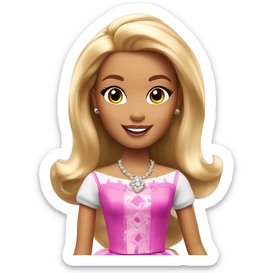 barbie princess charm school sticker
