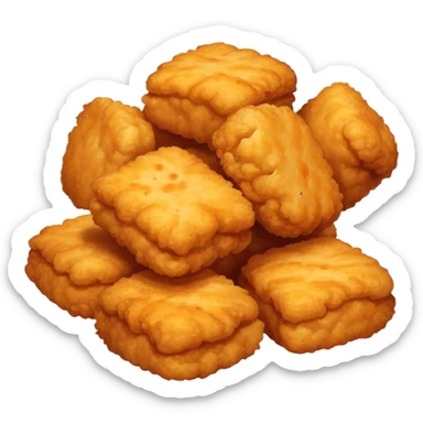 Heavily seasoned spicy nuggets sticker