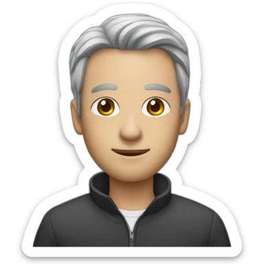 man with head for camera emoji (sigma) sticker