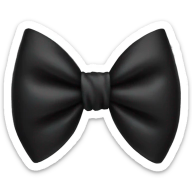 Black bow  sticker