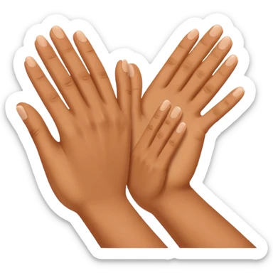 classic clapping hands sticker