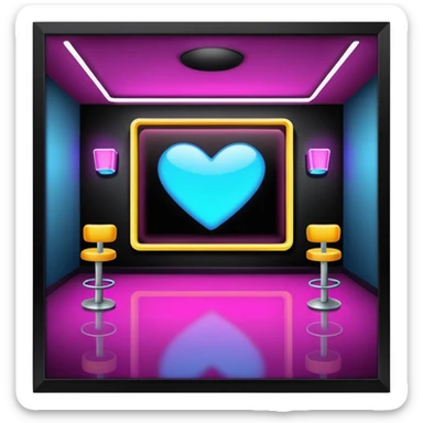 nightclub wtihout people sticker