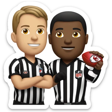 Referee with kansas city chiefs sticker