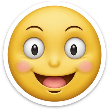 gossiping smiley face sticker