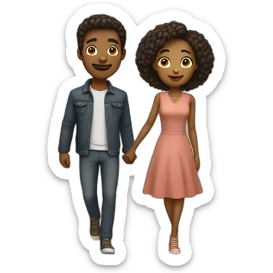 couple-mixte sticker