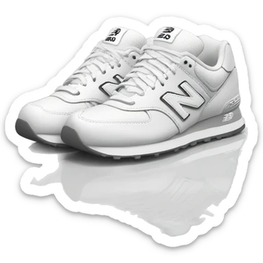 White New Balance shoes sticker