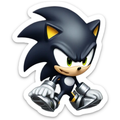 shadow silver sonic sticker